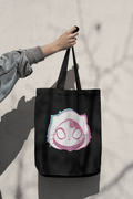 spider kitty tote bag