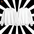 WHITE Premium Oversized Crewneck