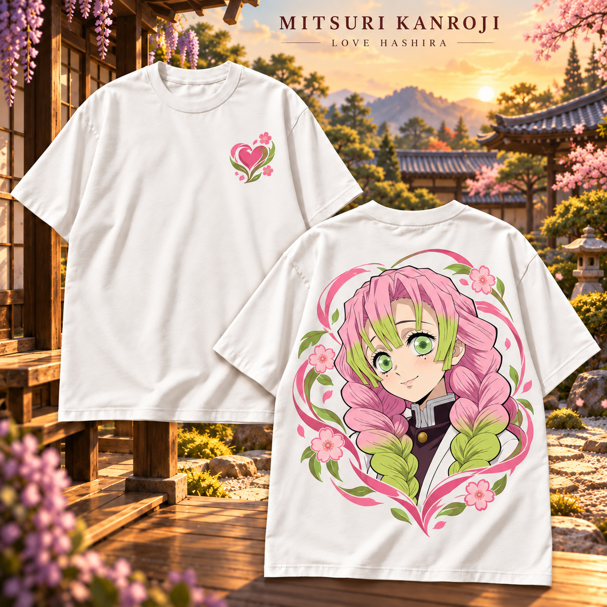 Mitsuri Kanroji oversized t-shirt