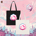 spider kitty tote bag