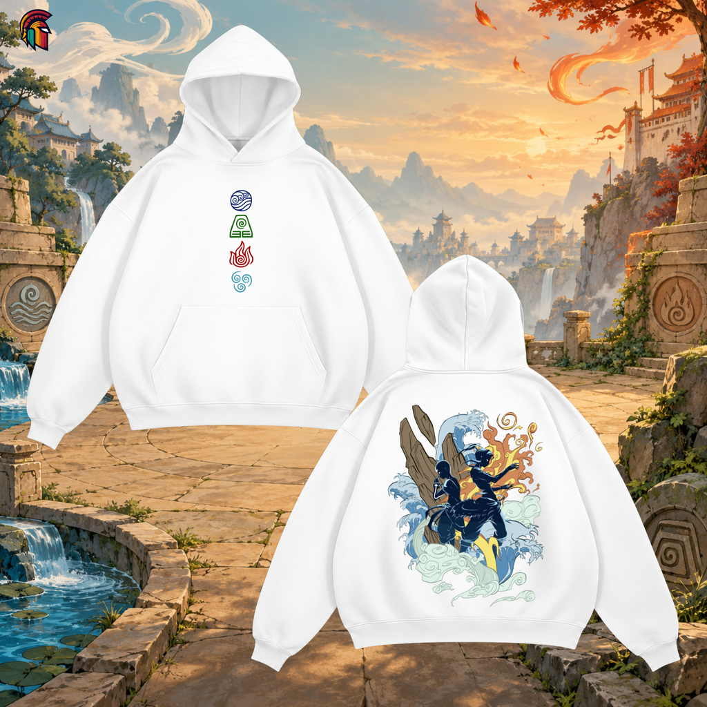 AANG & KORRA — Four Elements Hoodie